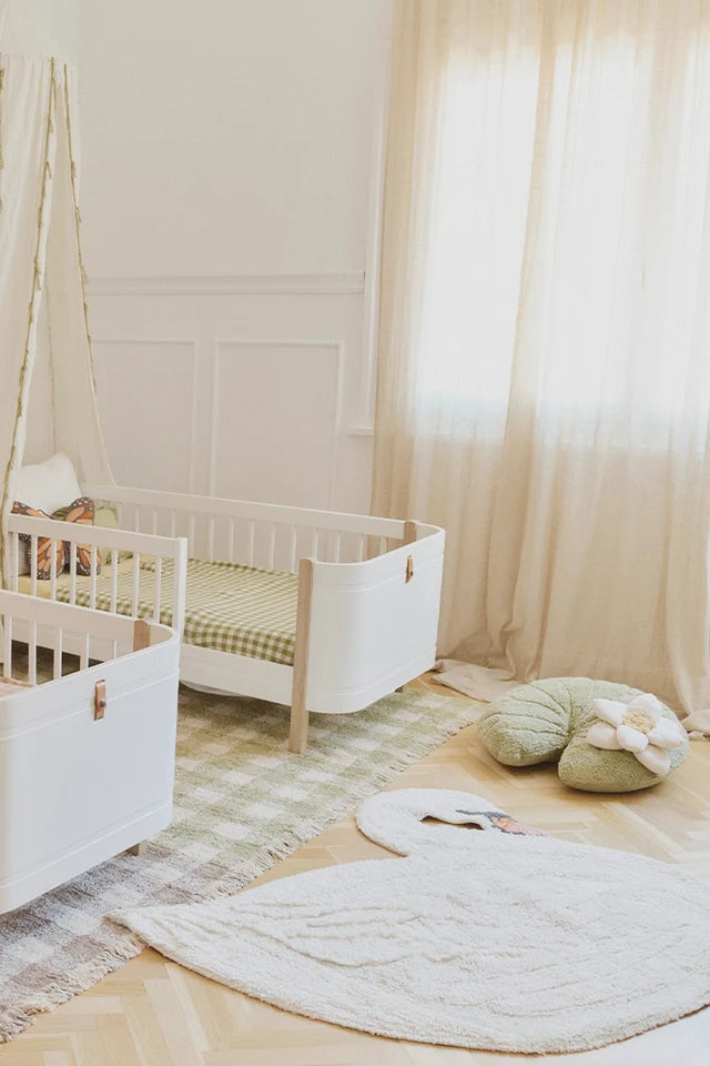 Lorena Canals Swan washable rug styled in a children’s room