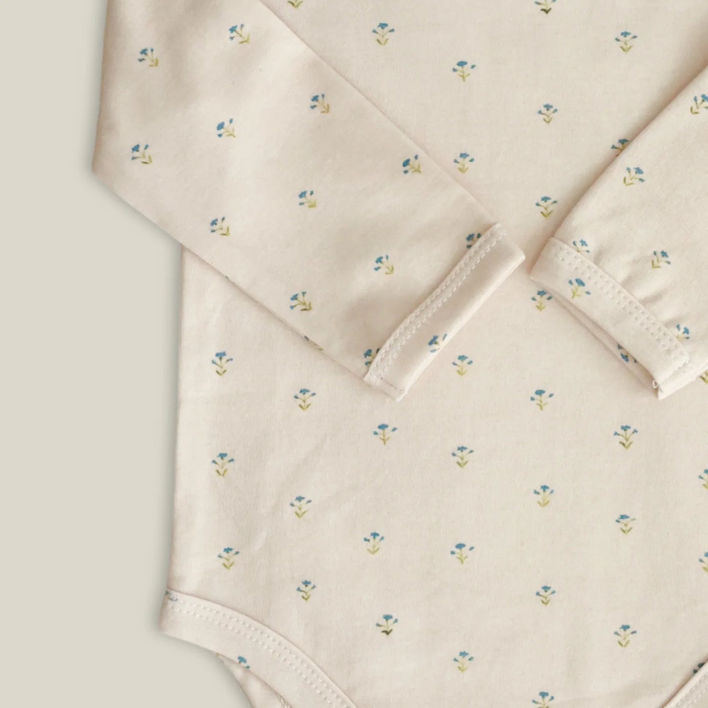 Long sleeve bodysuit - Blue floral