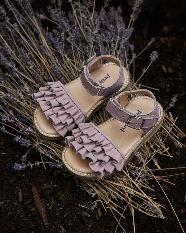 Ruffles Sandal -Old rose