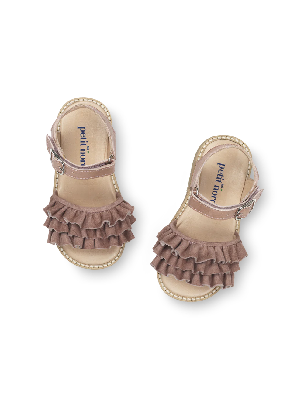 Ruffles Sandal -Old rose