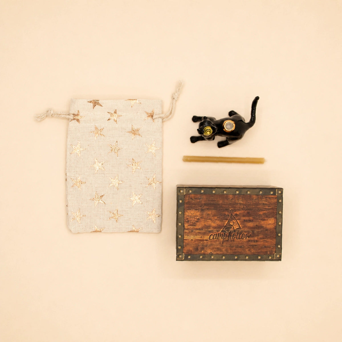 Camp Hollow Black Cat Cake Topper