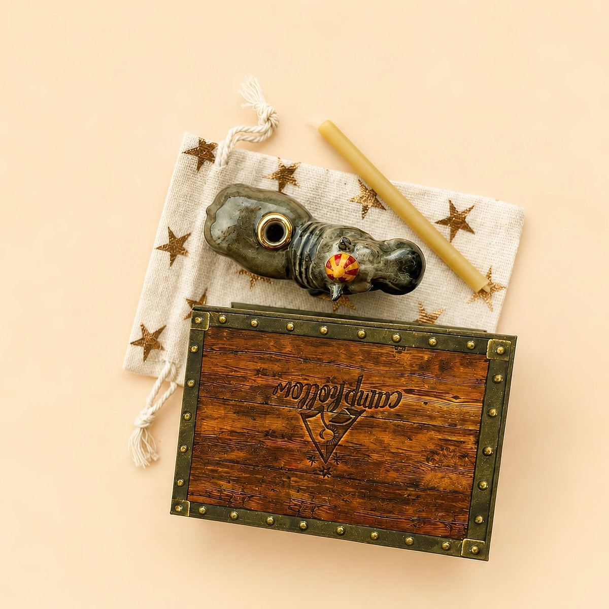 Camp Hollow Hippo Cake Topper