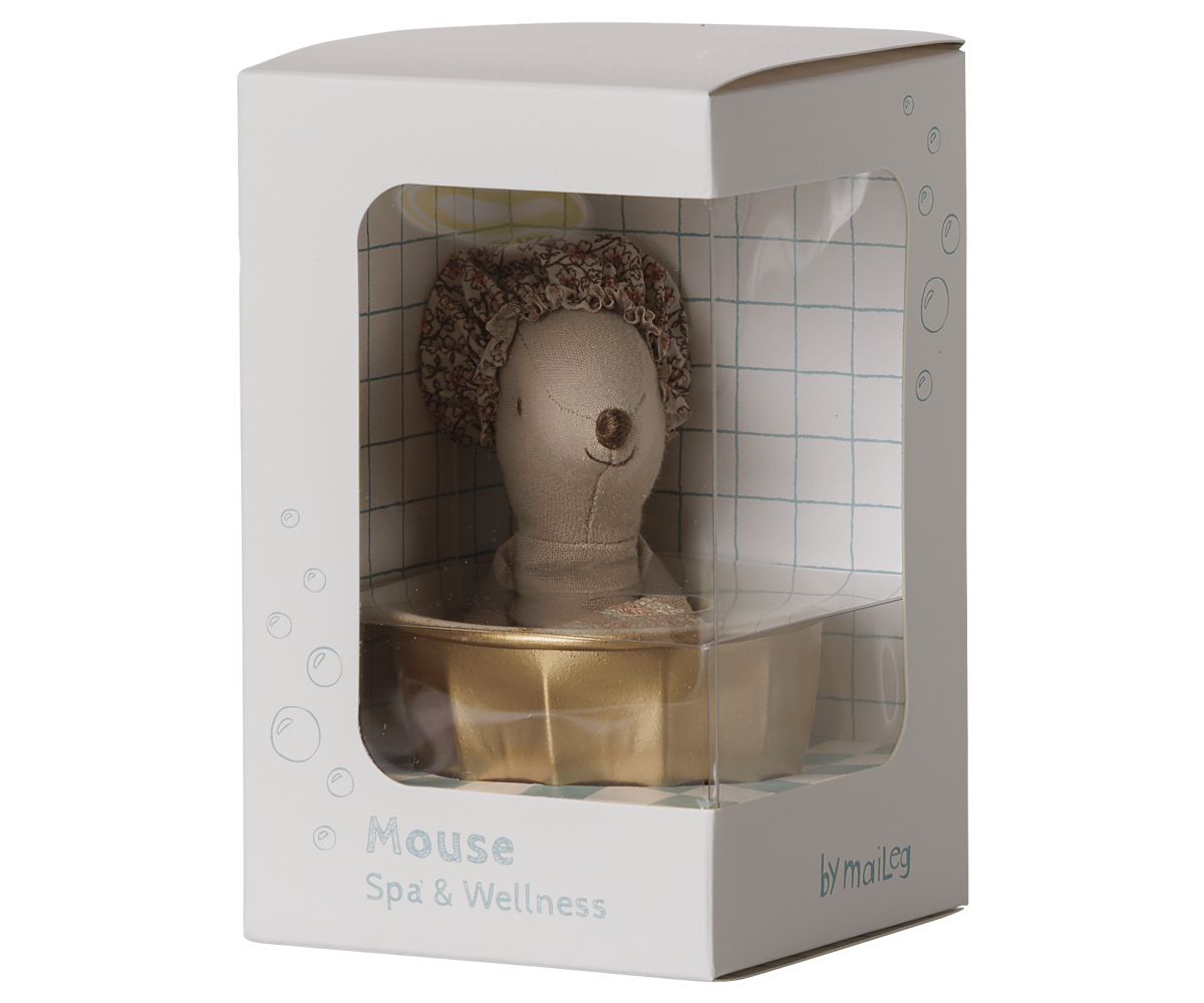 Maileg Wellness Mouse, Big Sister - Rose - packaging