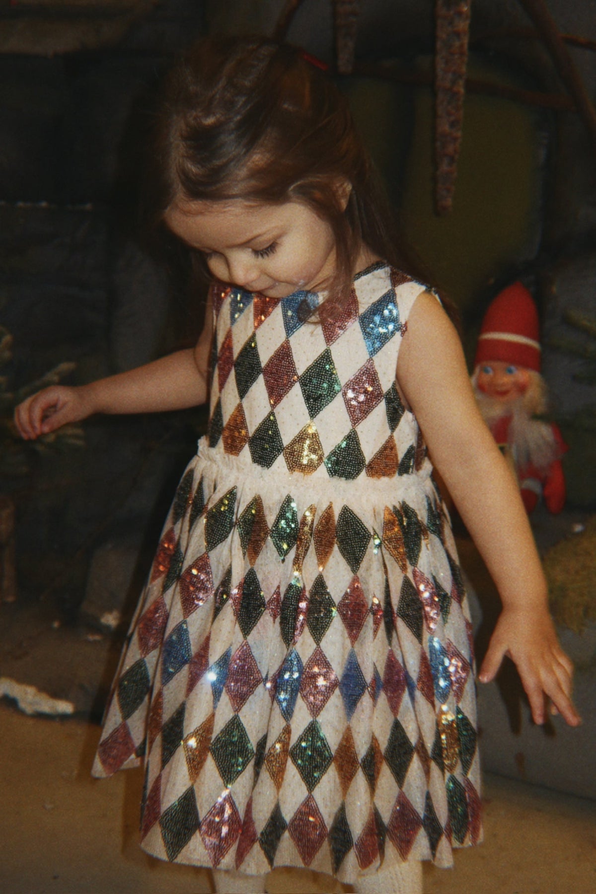 Konges Sløjd Yvonne Harlekin Dress – Harlekin Sequin official campaign image