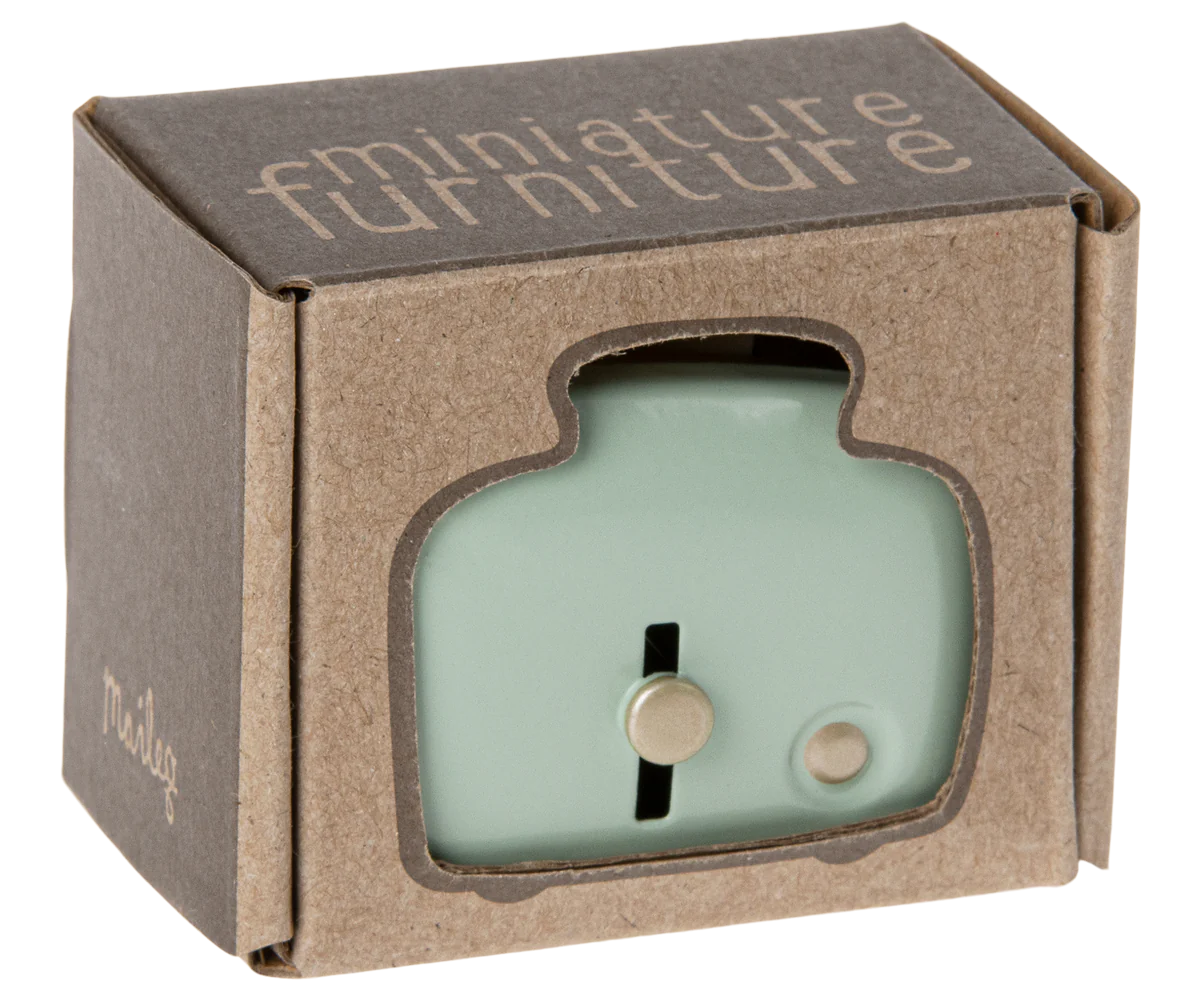 Toaster with bread, Miniature - Mint