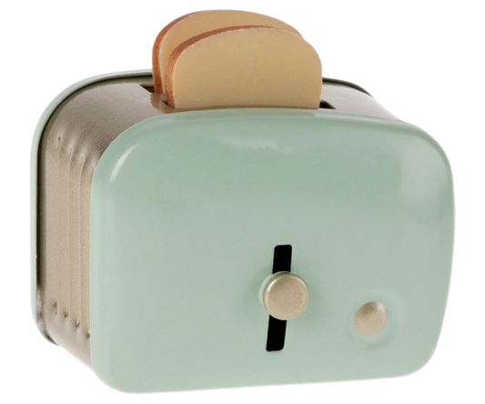 Toaster with bread, Miniature - Mint