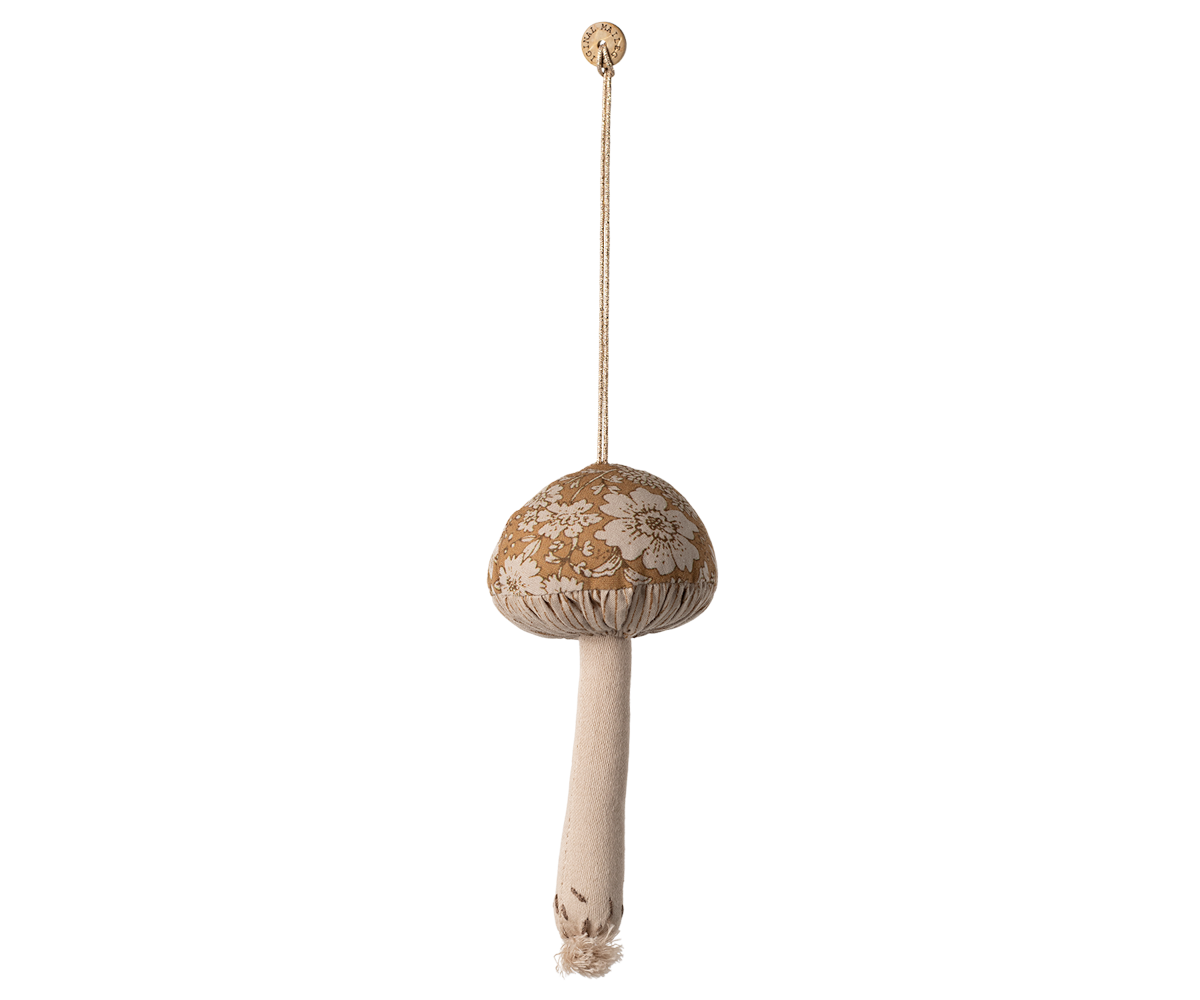 Maileg Mushroom Ornament, Blossom - Ocher