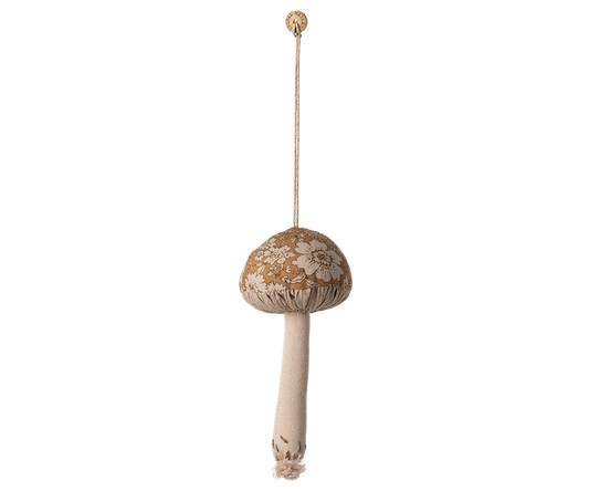Maileg Mushroom Ornament, Blossom - Ocher