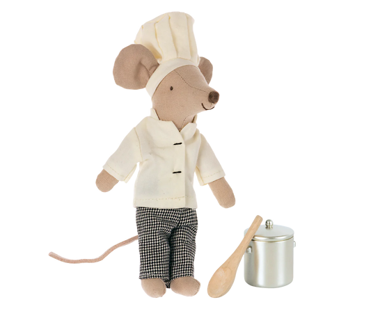 Chef mouse w. soup pot and spoon, Big brother