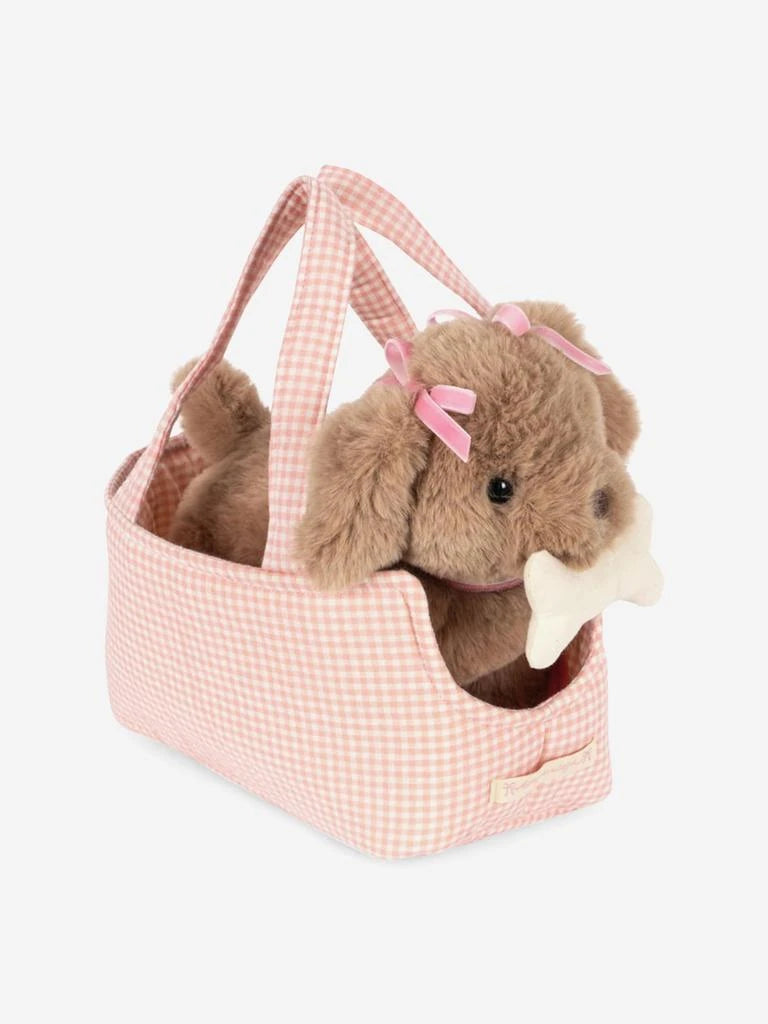 Maude Puppy with Basket in Pink