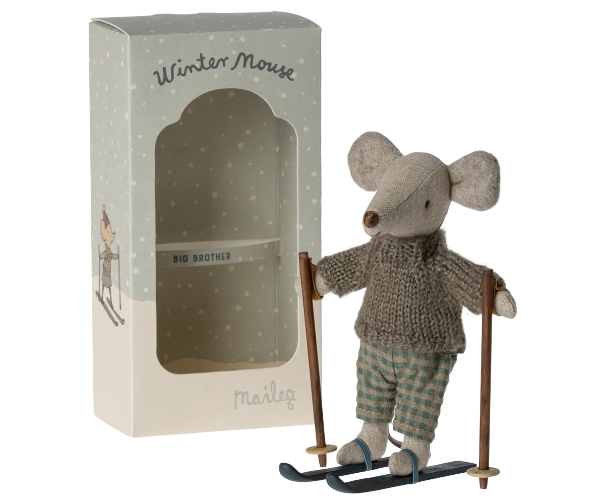 Winter Mouse with Ski Set, Big Brother