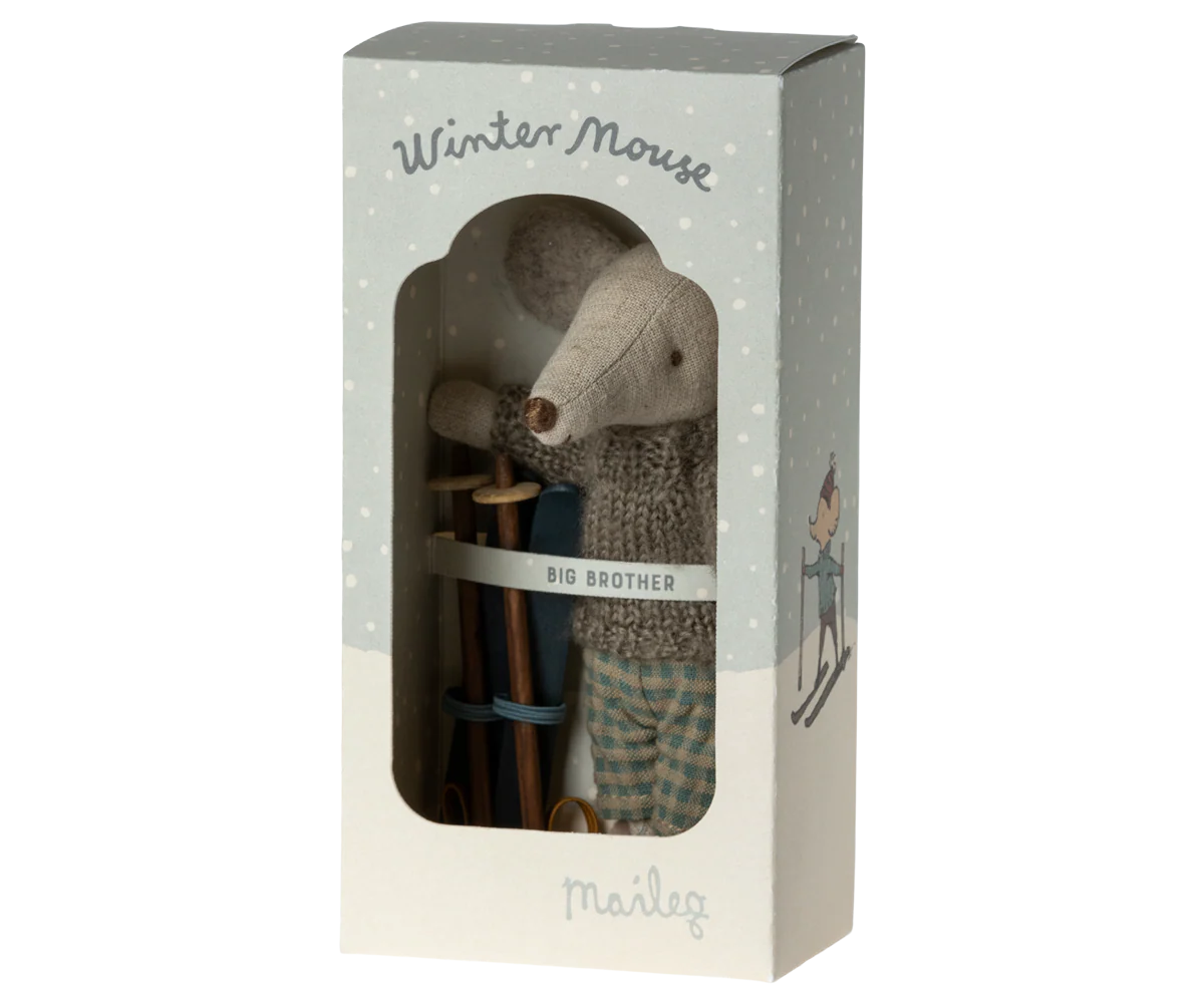 Winter Mouse with Ski Set, Big Brother