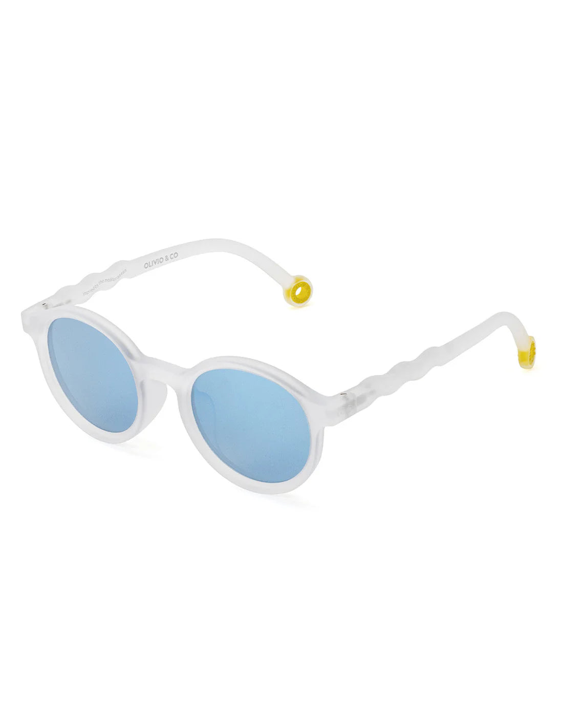 Junior Round Sunglasses Jellyfish White