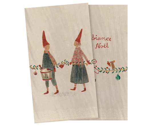 (Pre-order)Napkin, Small - Christmas mice