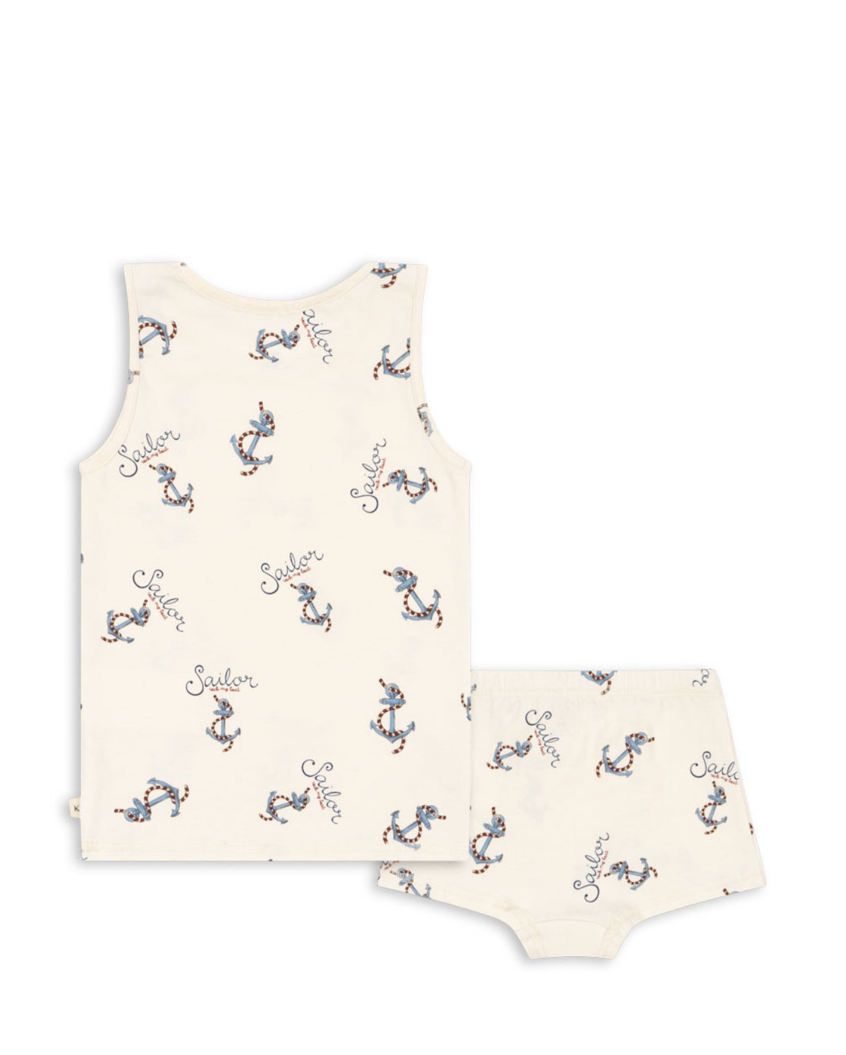 basic tank underwear set gots