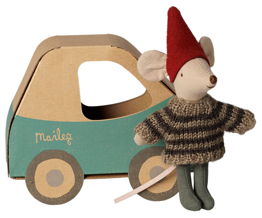 (Pre-order)Christmas mouse, Little brother in car box| Est. Ship: Nov