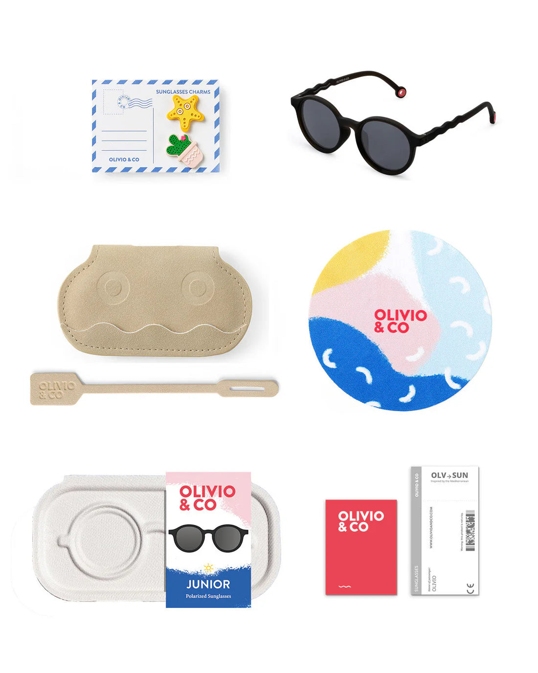Junior Oval Sunglasses Squid Black Regular price