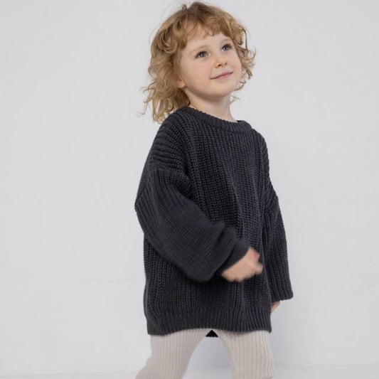 Cotton sweater – graphite