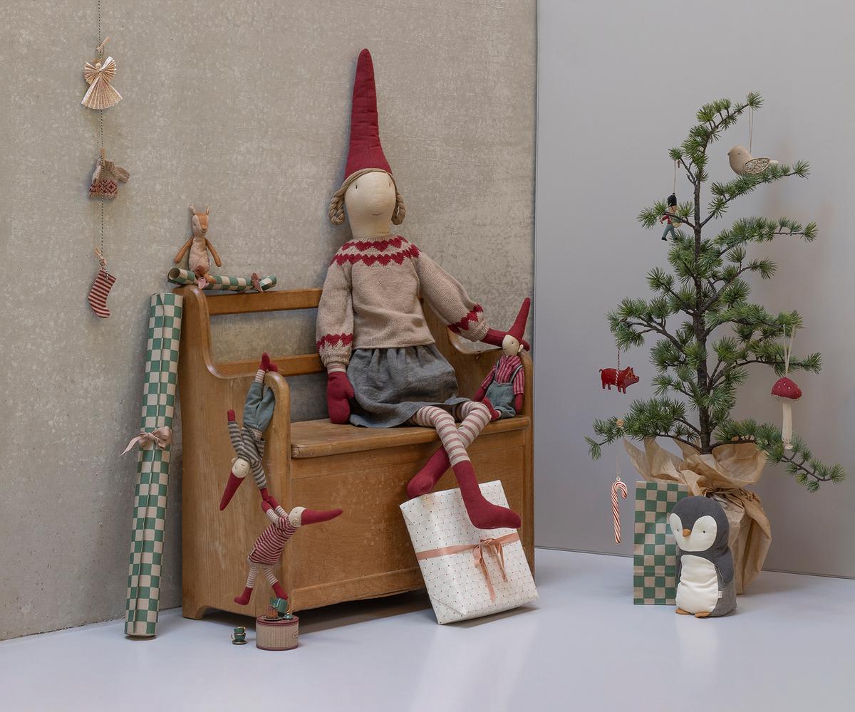 Maileg Mushroom Ornament - Red detail