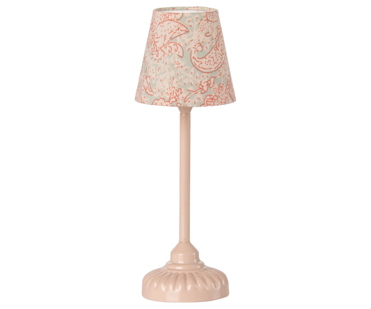 Maileg powder mouse vintage floor lamp front view