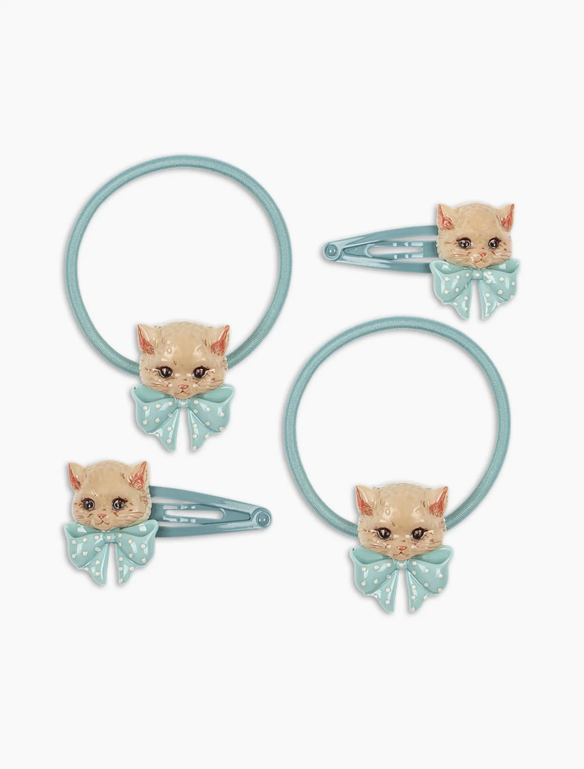 Kitty 4-Pack Hair Accessories