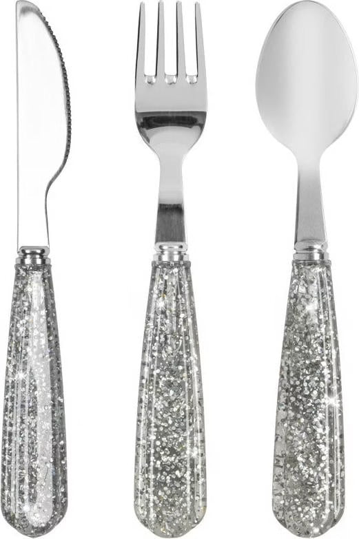 Konges Sløjd Glitter Cutlery-Sparkling Blue
