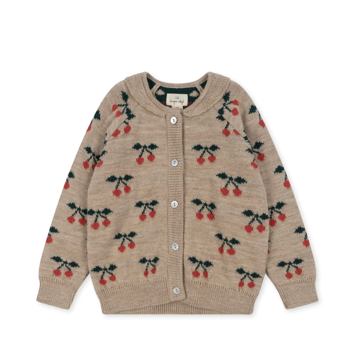 Belou cherry knit cardigan - cherry