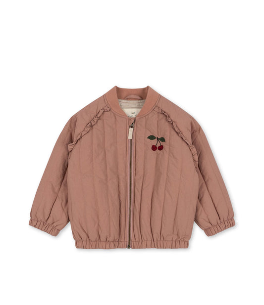 Konges Sløjd Juno Frill Bomber Thermo Jacket Cameo Brown