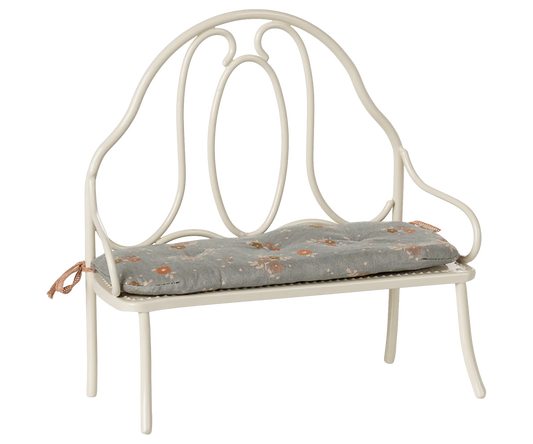 Vintage bench, Miniature - Off white