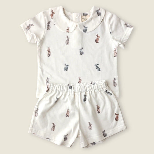 Shirt and Short Set - Bunny