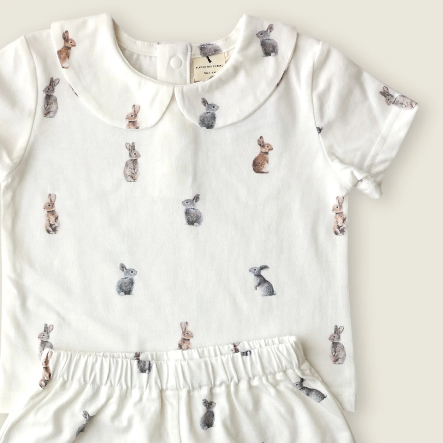 Shirt and Short Set - Bunny