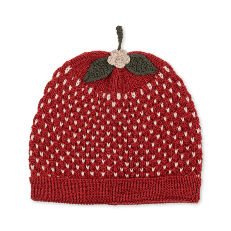 STRAWBERRY BEANIE | TRUE RED