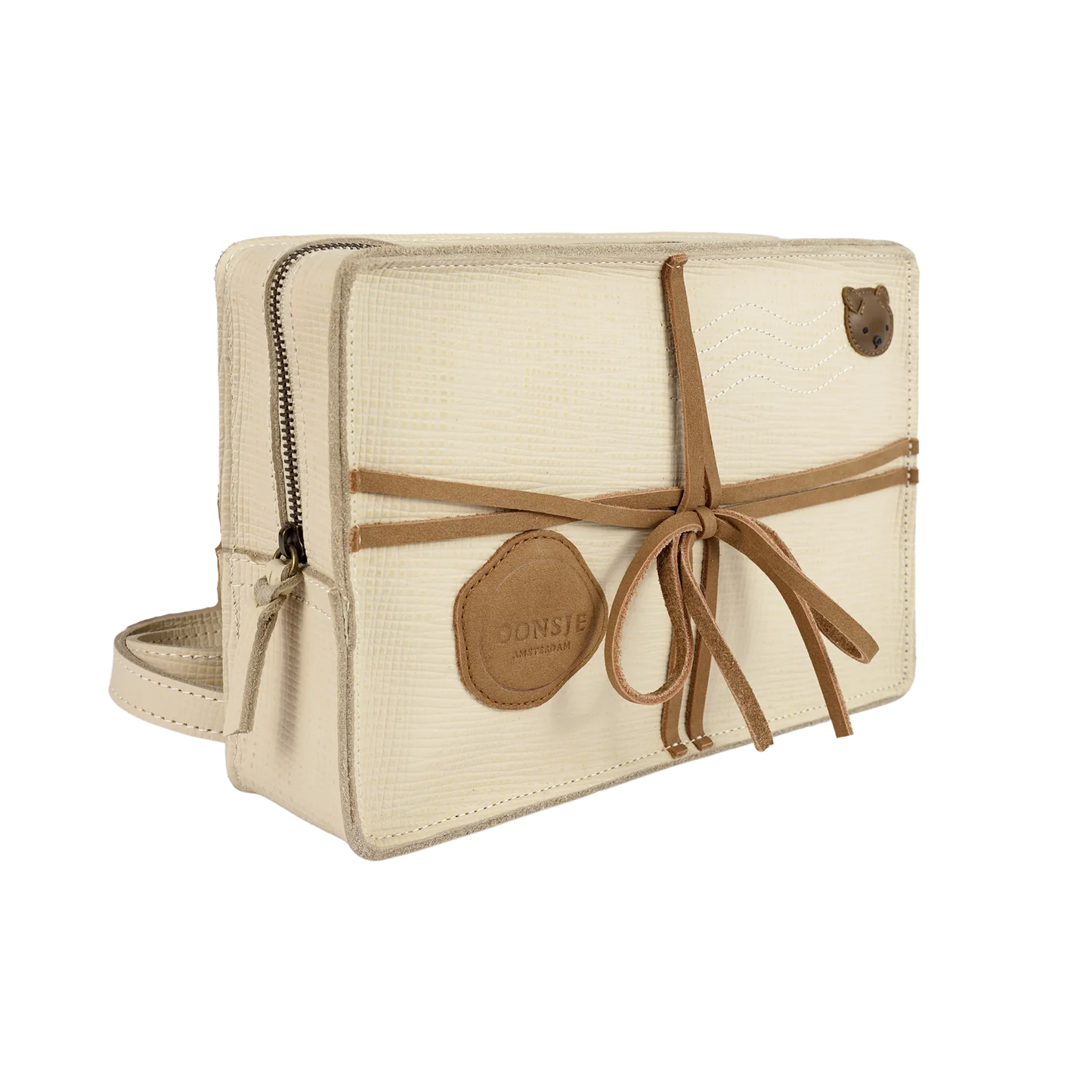 Logio Backpack | Envelope | Cream Scored Leather