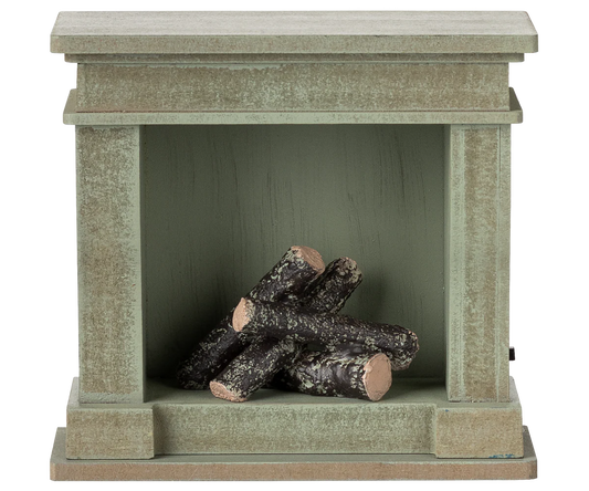 Fireplace, Miniature - Dusty green