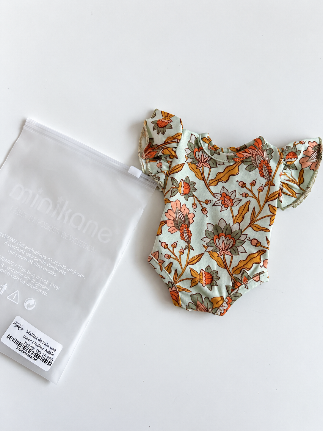 Minikane Adèle Floral Doll Swimsuit – 34cm