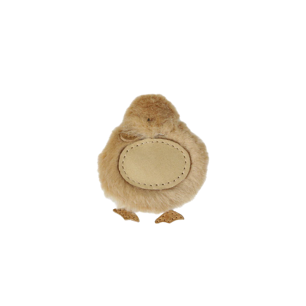 Lipu Clip | Duckling | Camel Soft Faux Fur