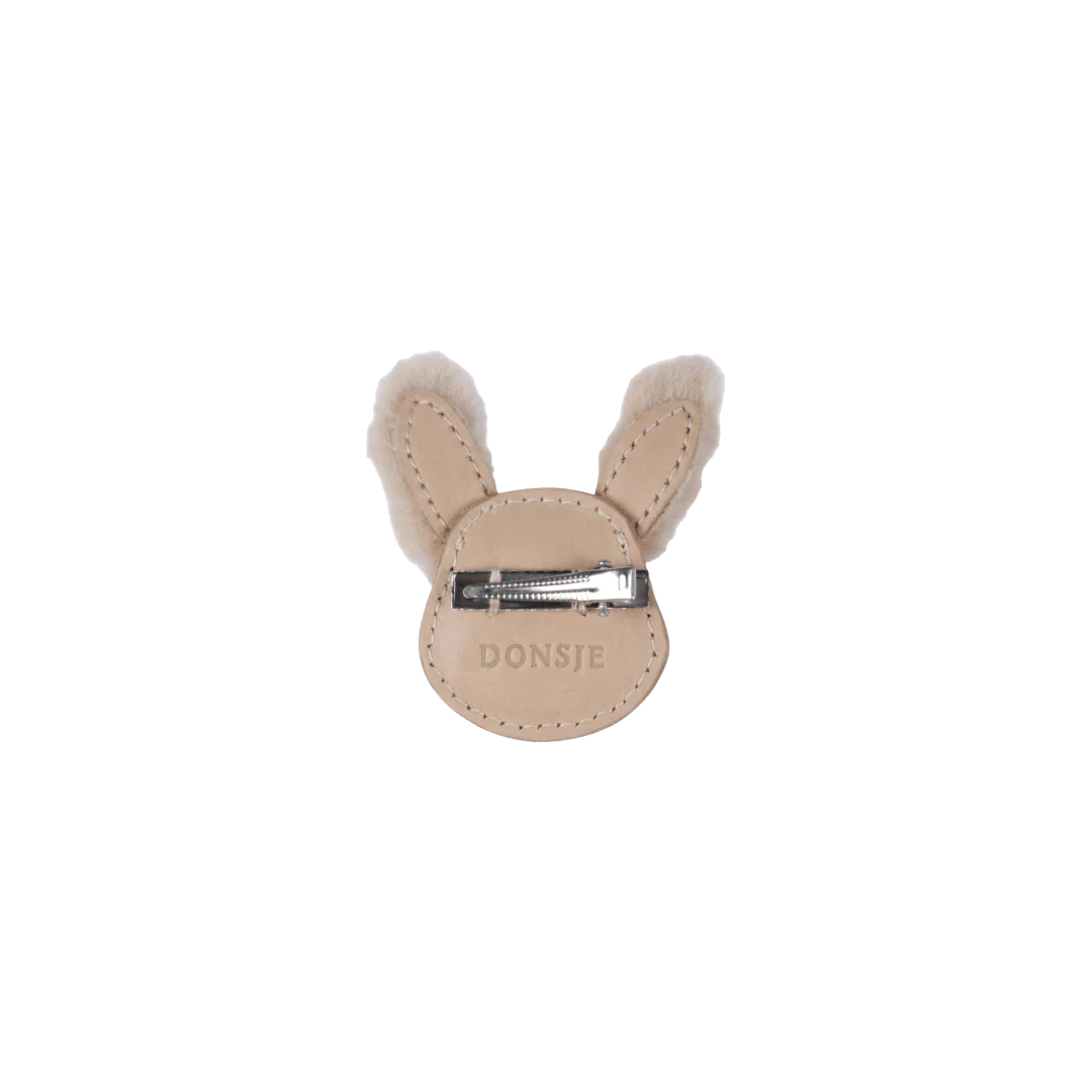 Josy Exclusive Hairclip | Fluffy Bunny | Light Rust Leather