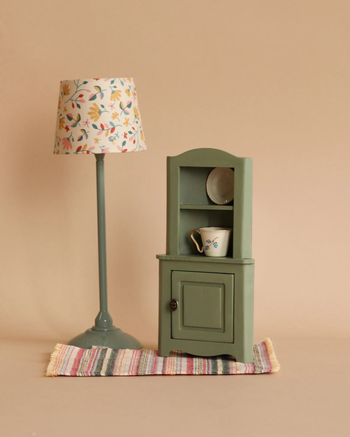 Maileg Corner Cabinet, Mouse - Light Green