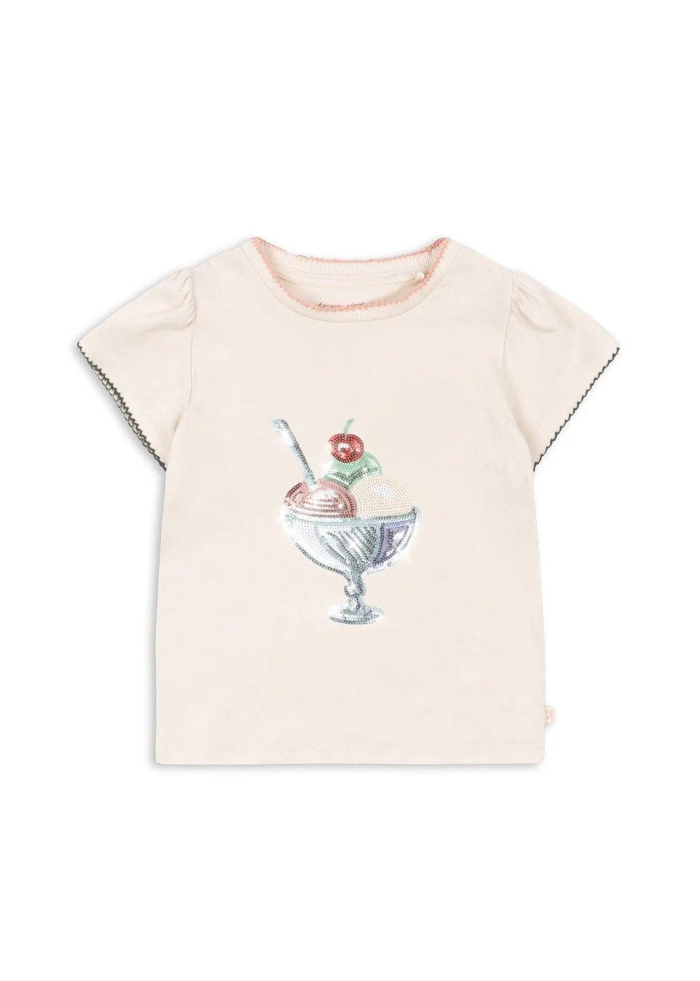 Konges Sløjd FAMO PUFF TEE - buttercream