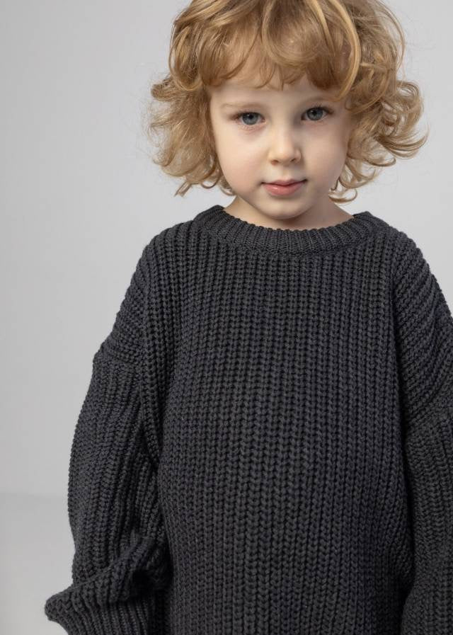 Cotton sweater – graphite