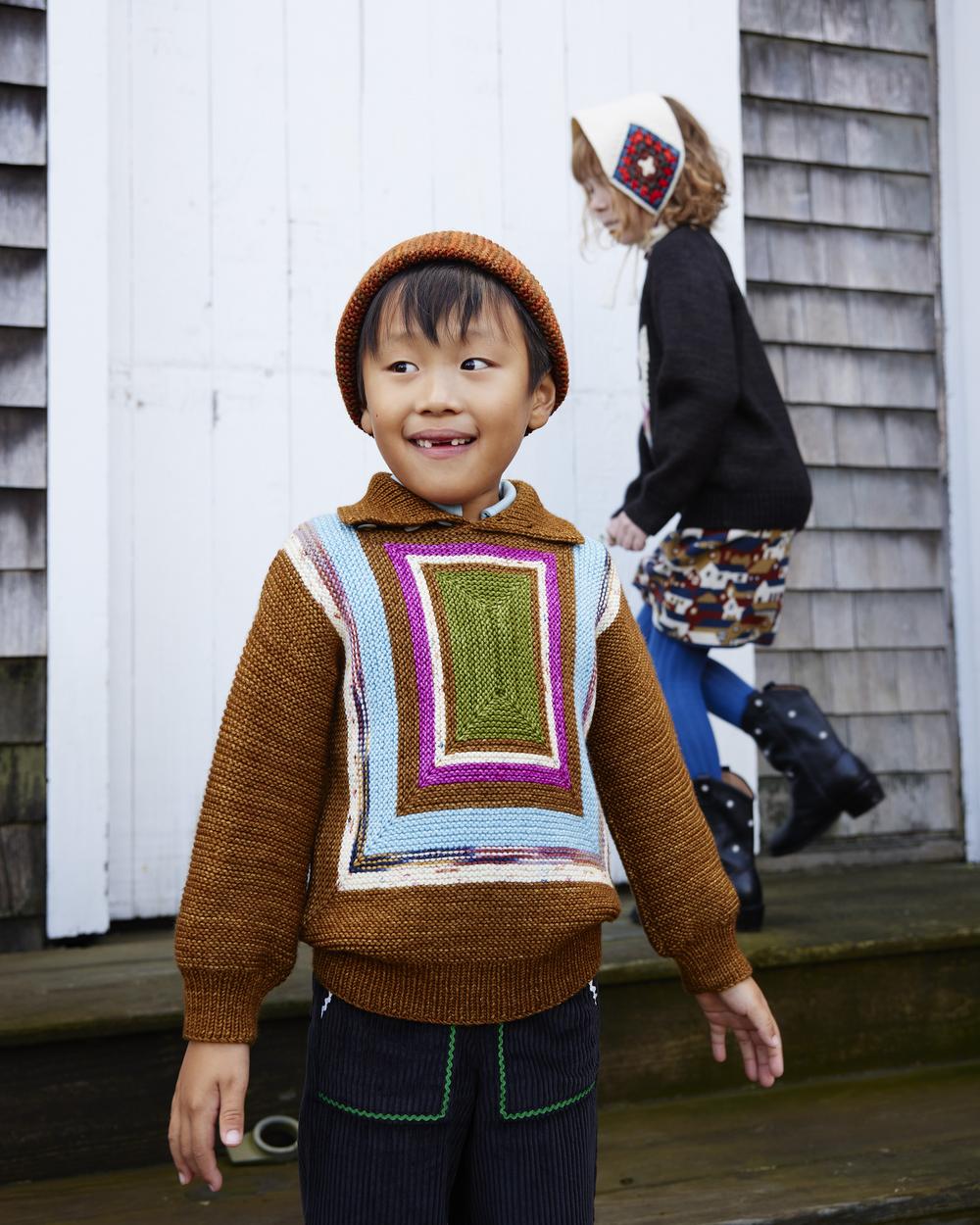 Log Cabin Sweater