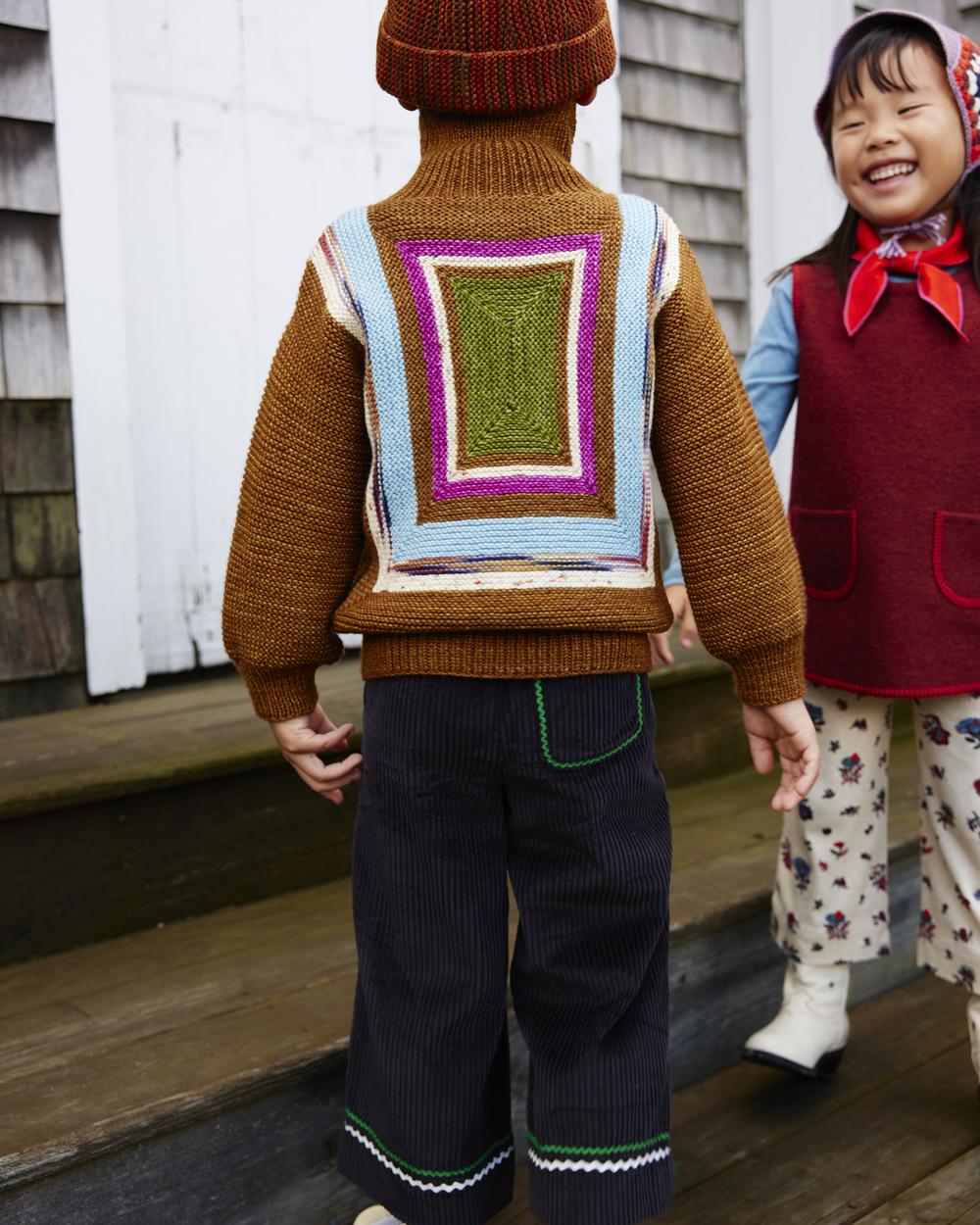 Log Cabin Sweater