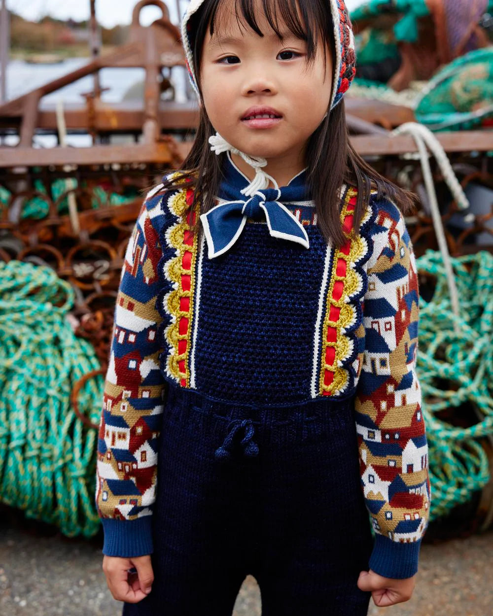 Elsa Sweater-MOONLIGHT VILLAGE JACQUARD