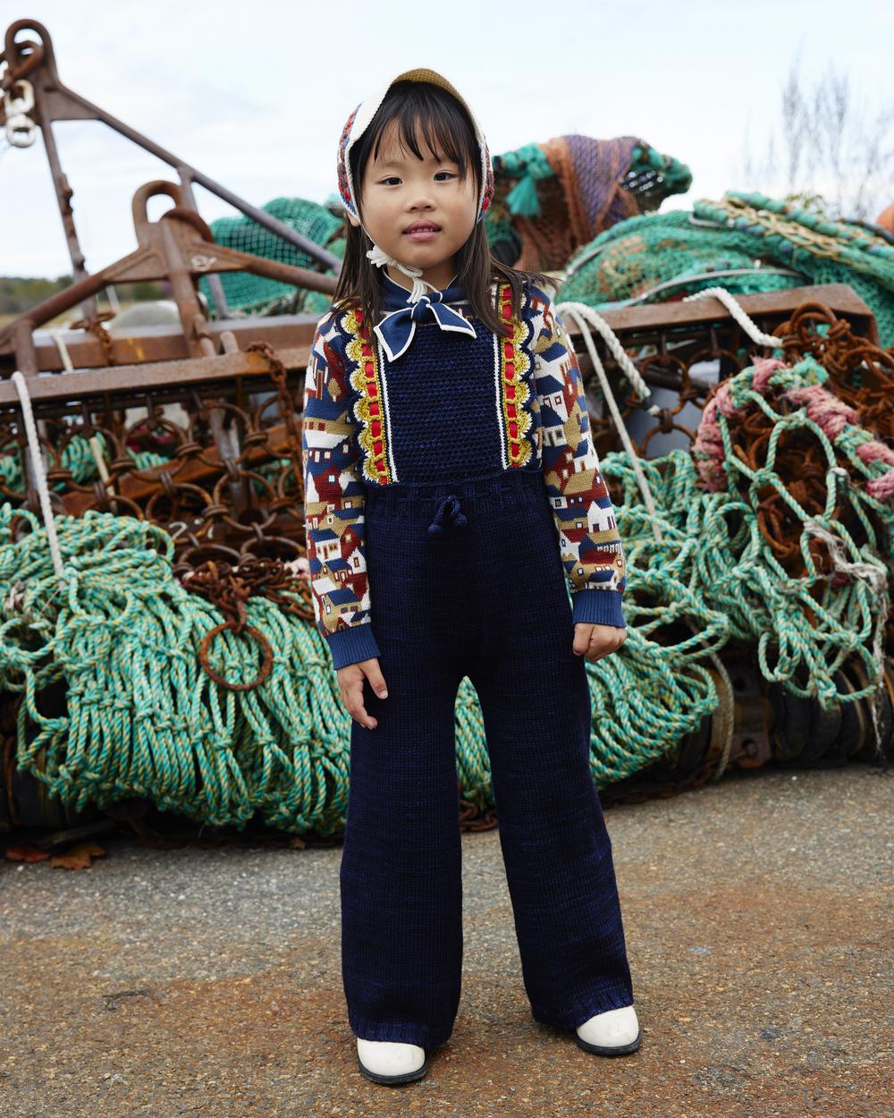 Elsa Sweater-MOONLIGHT VILLAGE JACQUARD