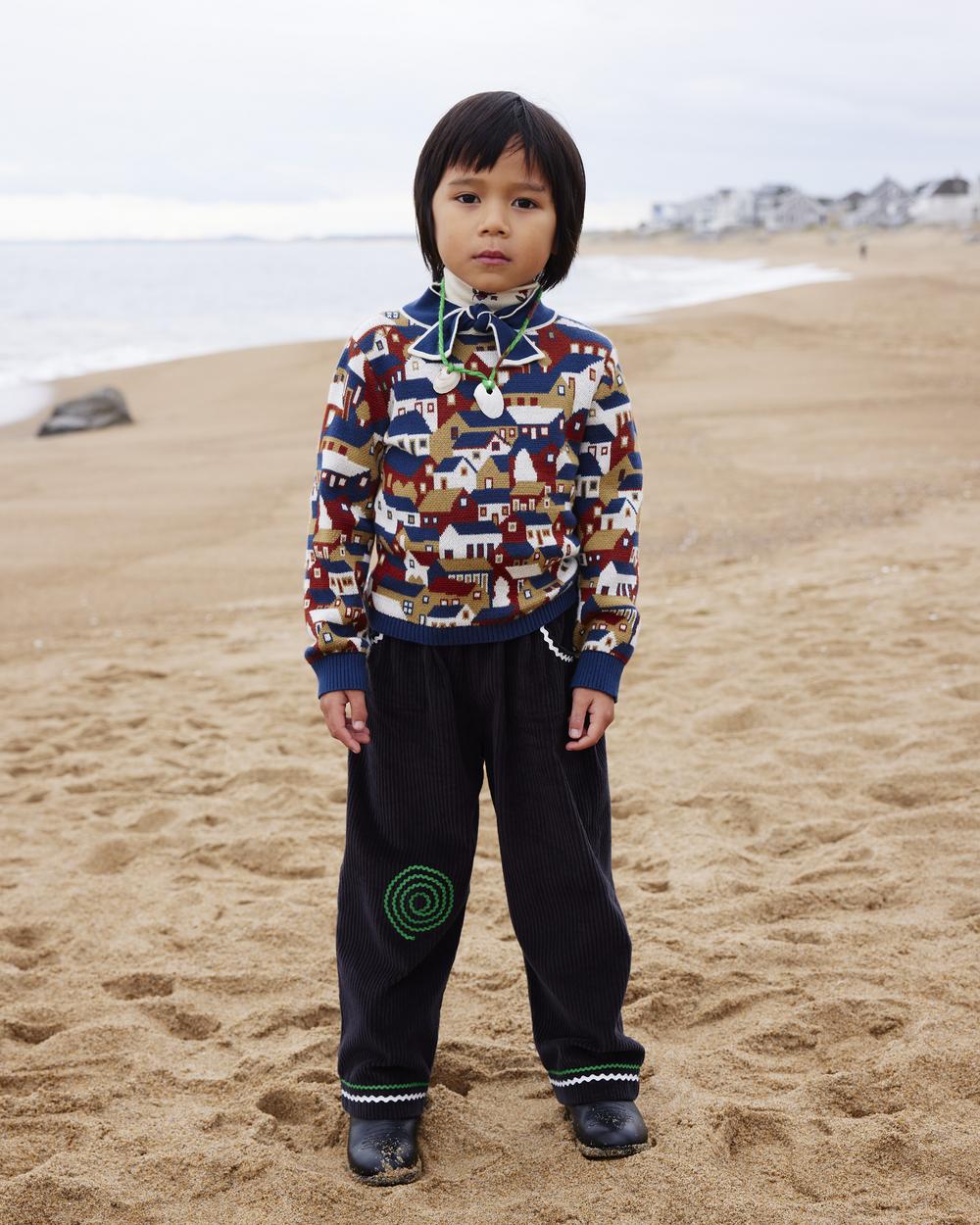 Elsa Sweater-MOONLIGHT VILLAGE JACQUARD