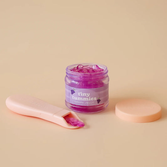 Tiny Tummies Grape Jelly Food Jar and Spoon Set