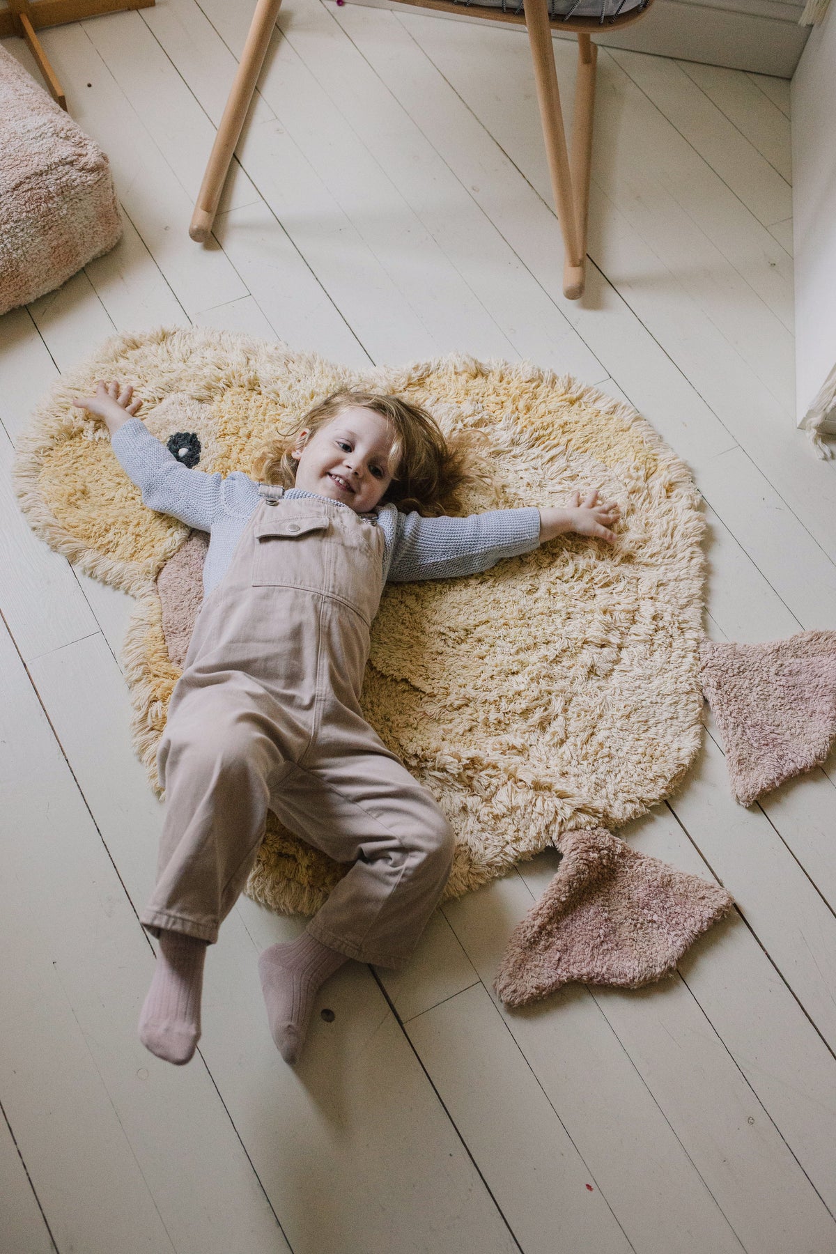 Lorena Canals Ducky rug – room styling and texture