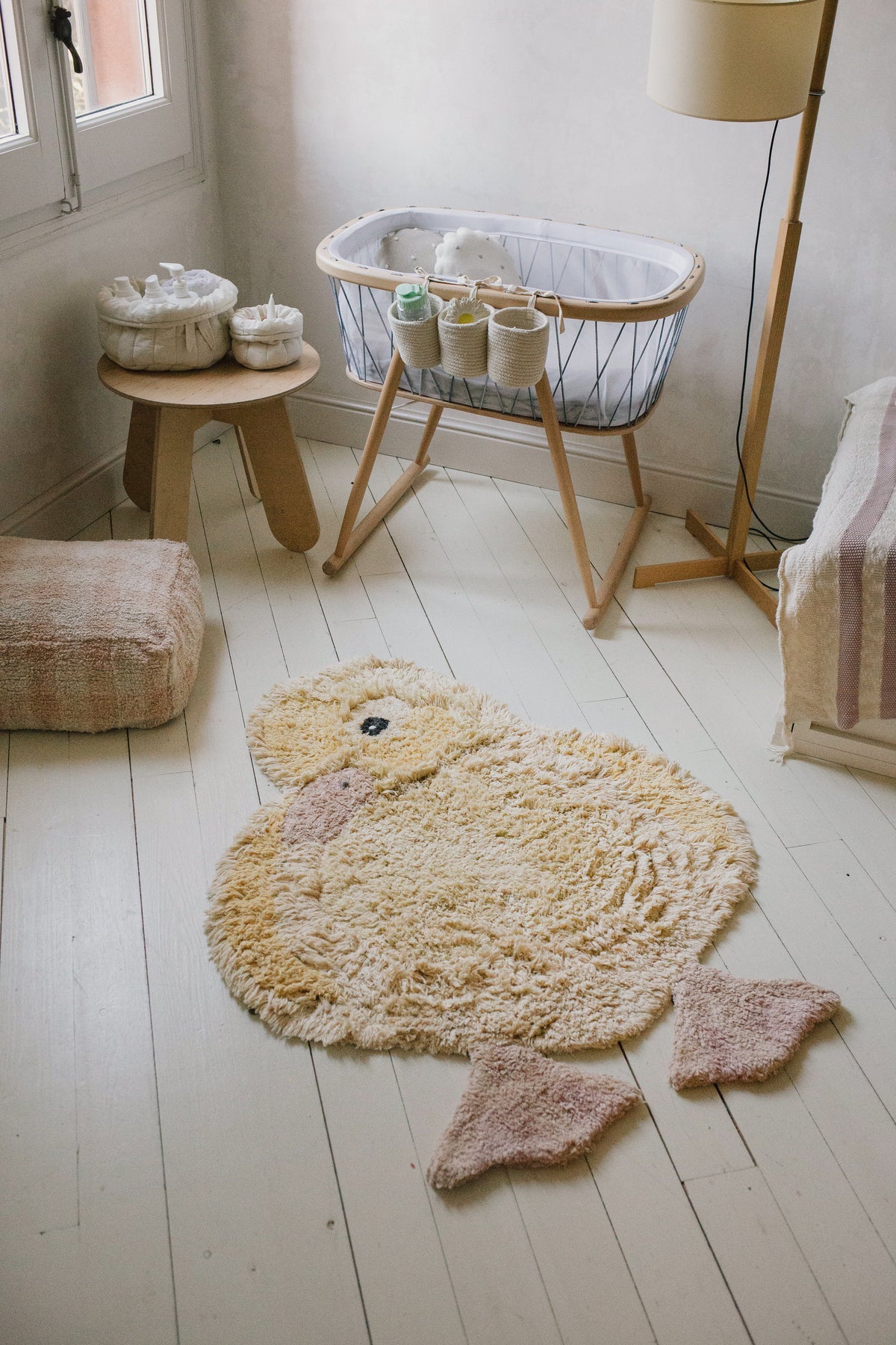 Lorena Canals Ducky rug – room styling and texture
