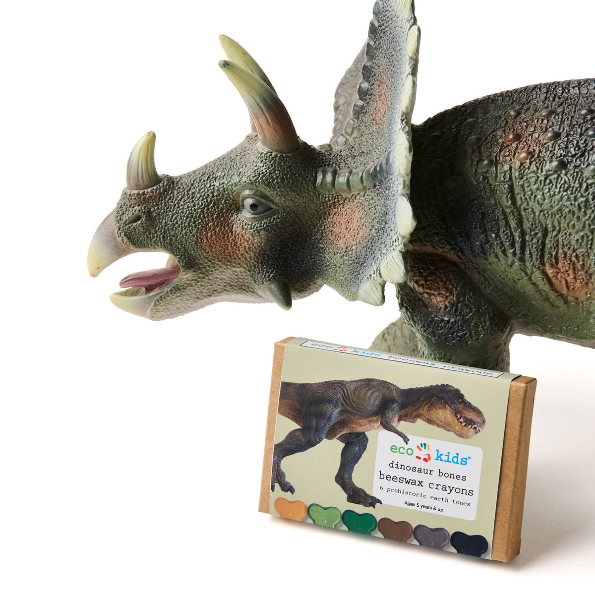 eco-kids Dinosaur Bone Beeswax Crayons – 6 Colors
