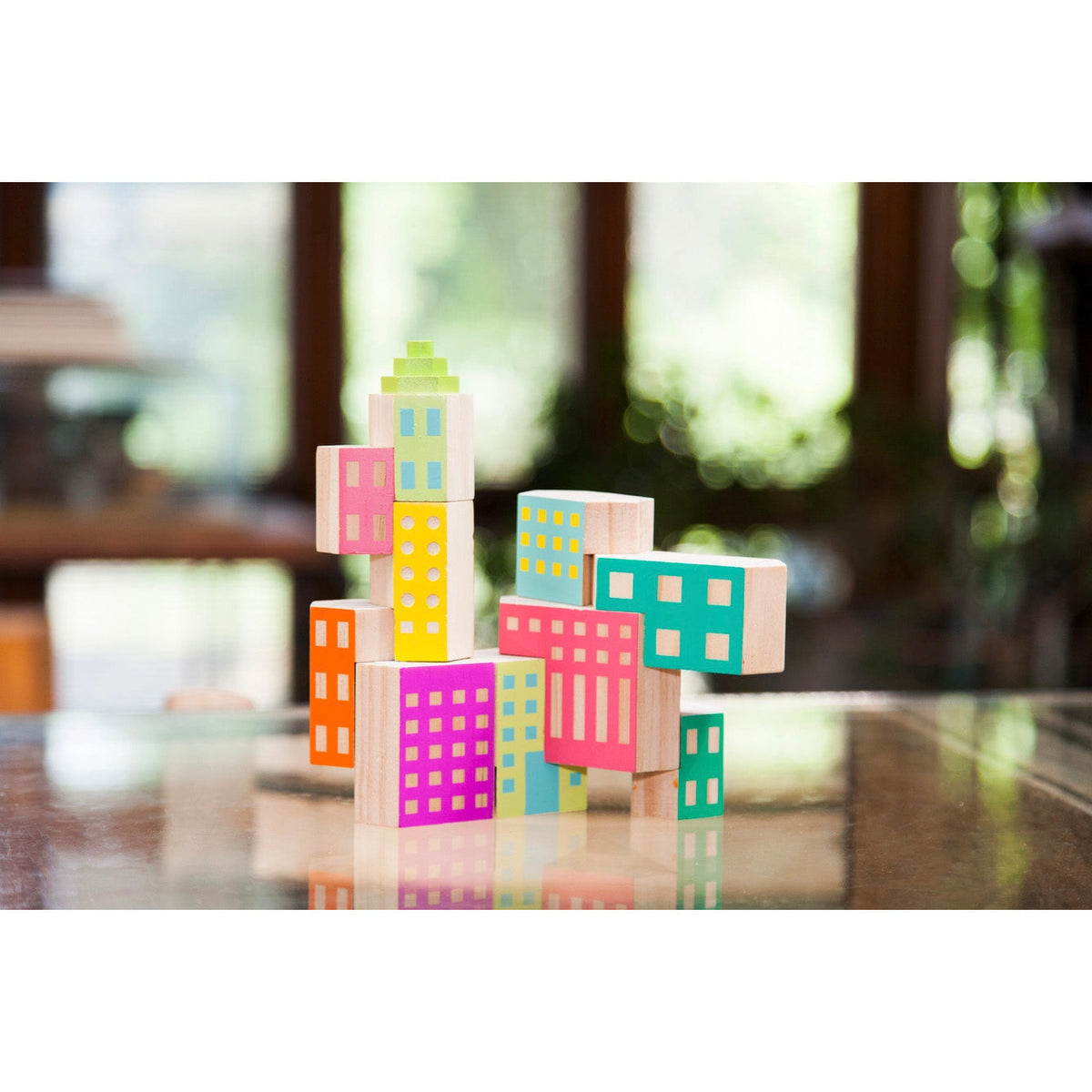 Areaware Blockitecture Deco wooden architectural building blocks